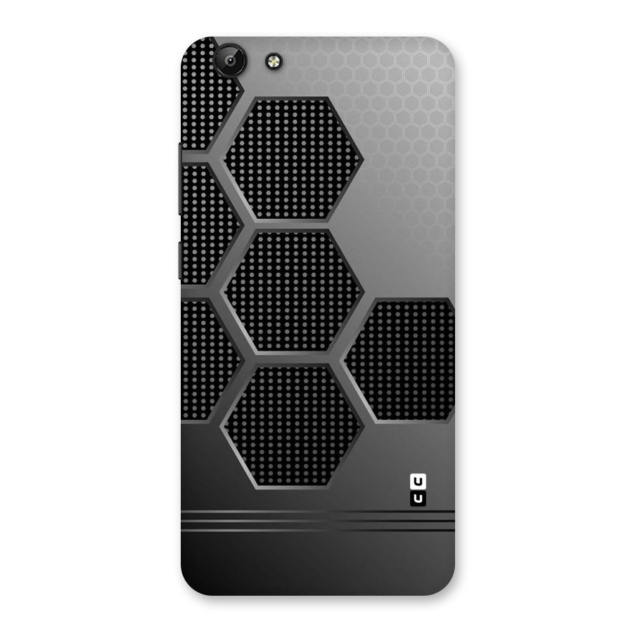 Grey Black Hexa Back Case for Vivo Y69
