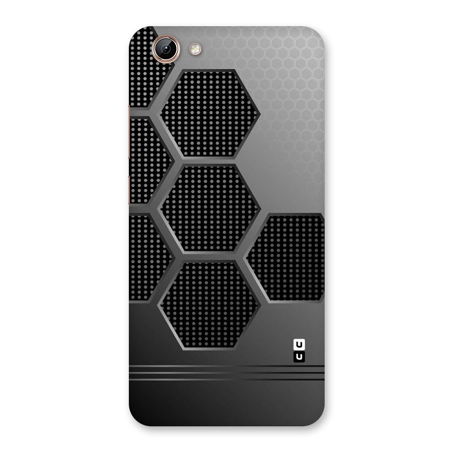Grey Black Hexa Back Case for Vivo Y71i