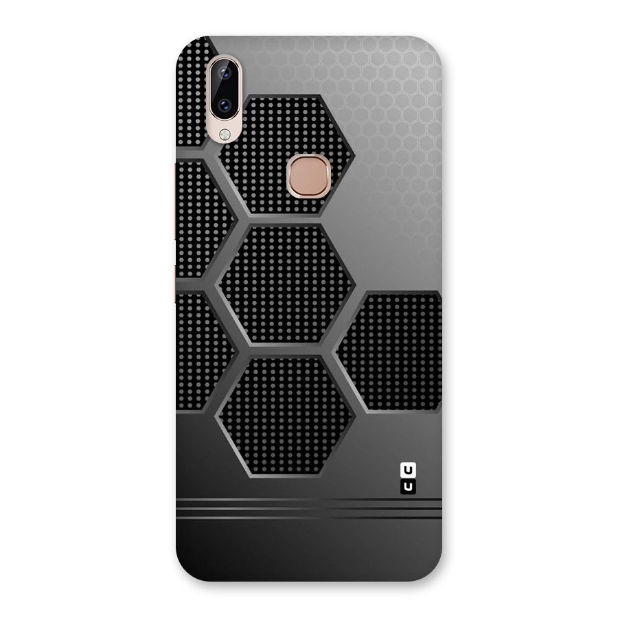 Grey Black Hexa Back Case for Vivo Y83 Pro