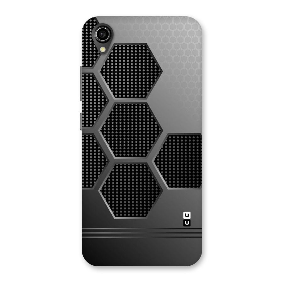 Grey Black Hexa Back Case for Vivo Y90