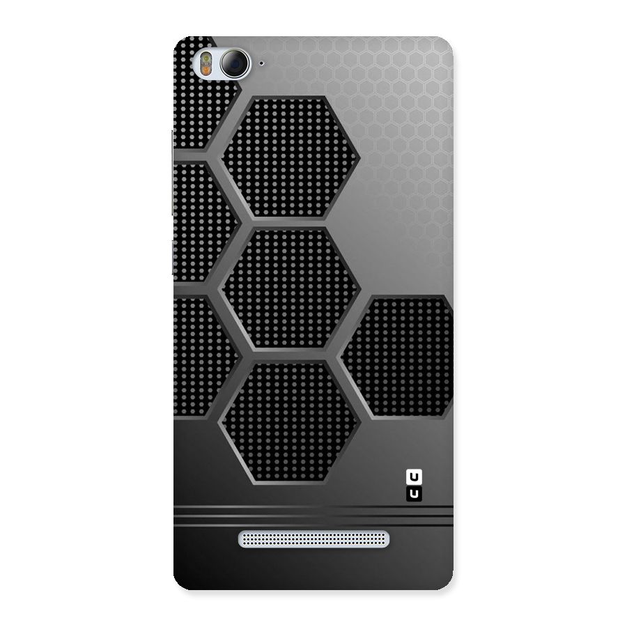 Grey Black Hexa Back Case for Xiaomi Mi4i