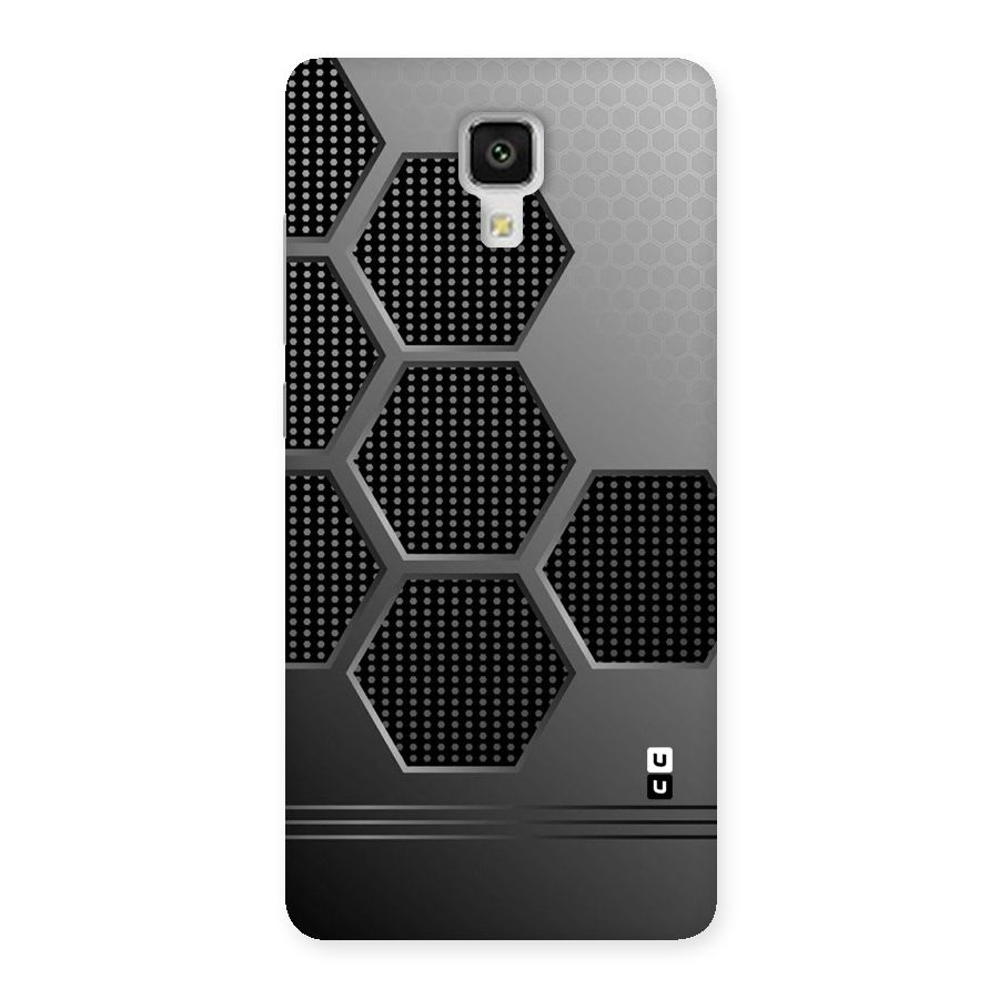Grey Black Hexa Back Case for Xiaomi Mi 4