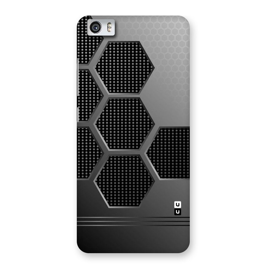 Grey Black Hexa Back Case for Xiaomi Redmi Mi5