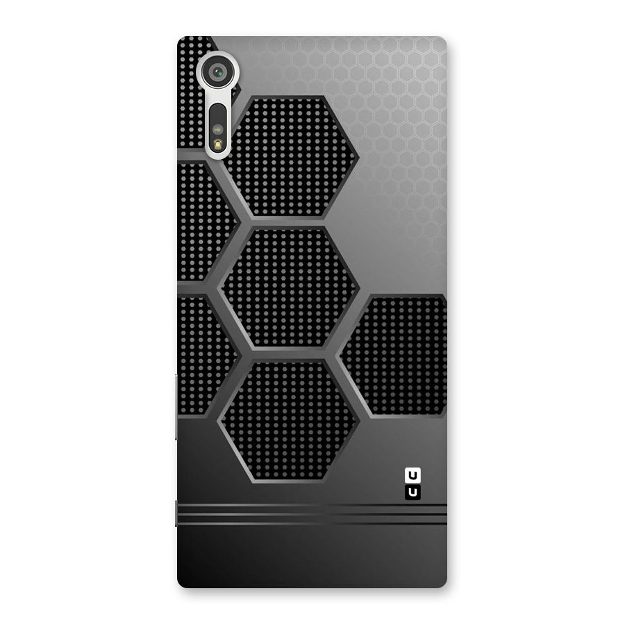 Grey Black Hexa Back Case for Xperia XZ