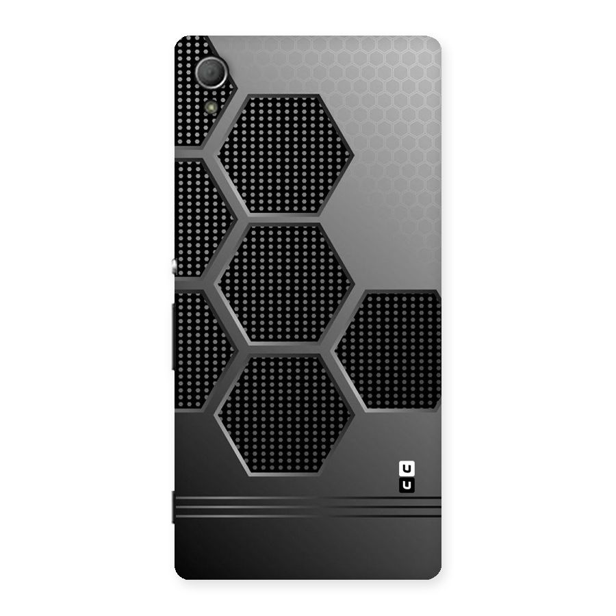Grey Black Hexa Back Case for Xperia Z4