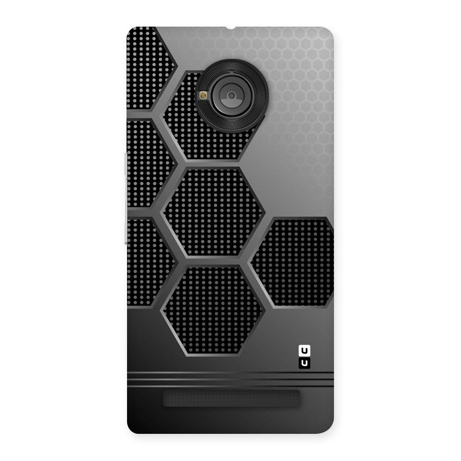 Grey Black Hexa Back Case for Yu Yunique