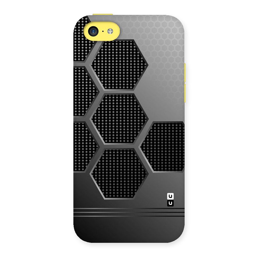 Grey Black Hexa Back Case for iPhone 5C