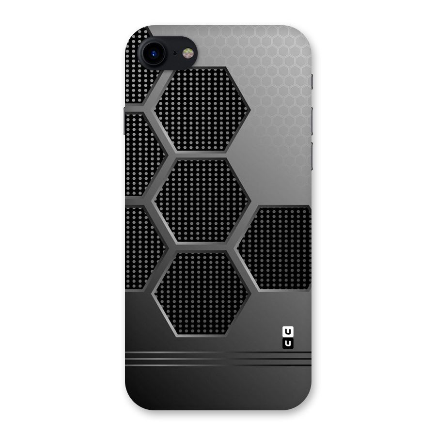 Grey Black Hexa Back Case for iPhone SE 2020