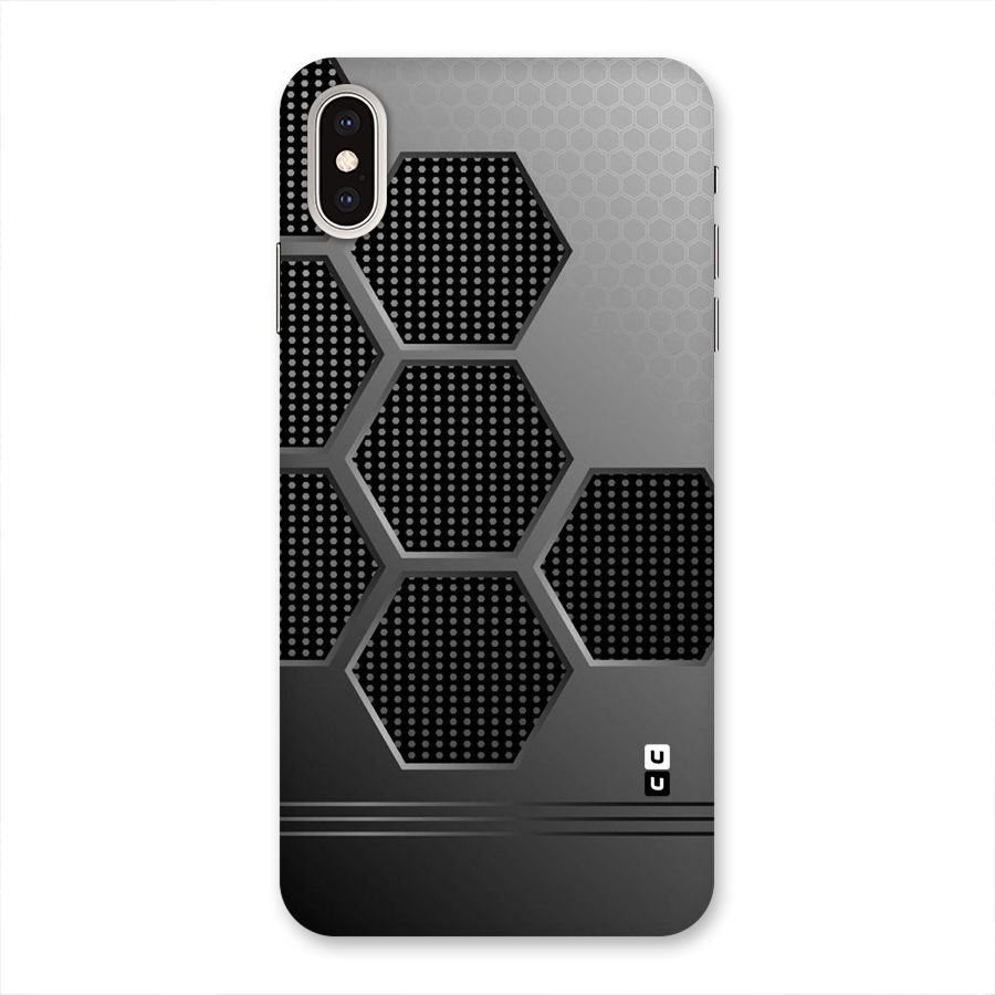 Grey Black Hexa Back Case for iPhone XS Max