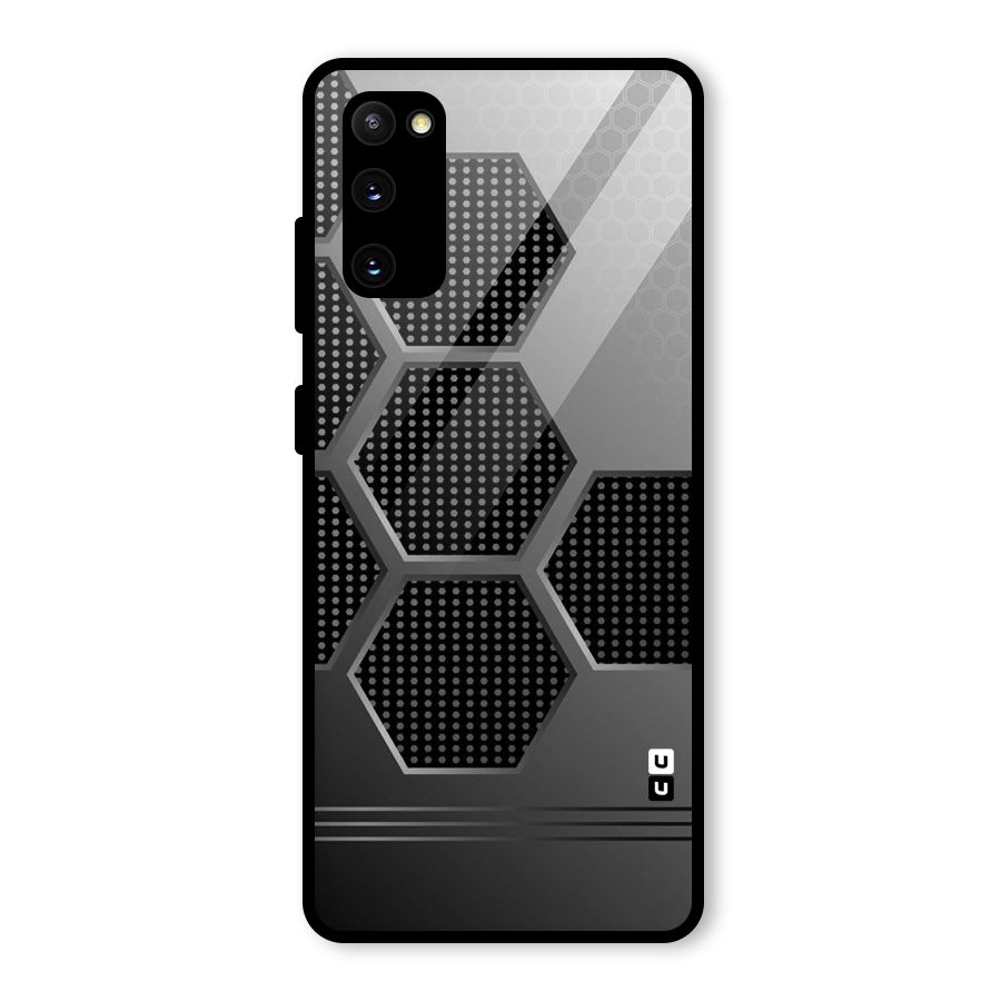 Grey Black Hexa Glass Back Case for Galaxy S20 FE