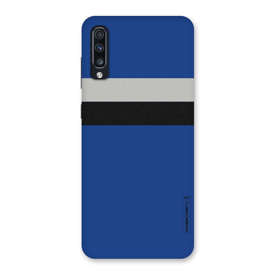 Grey Black Strips Back Case for Galaxy A70