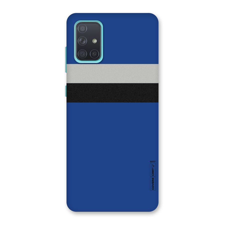 Grey Black Strips Back Case for Galaxy A71