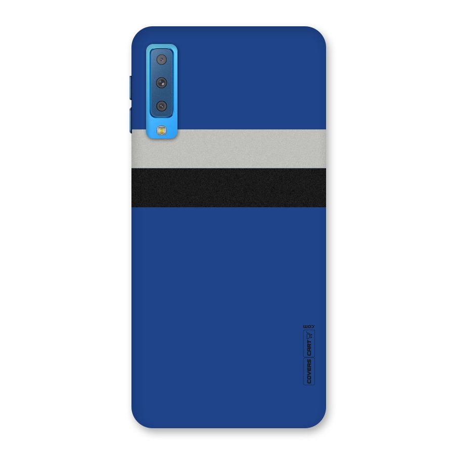 Grey Black Strips Back Case for Galaxy A7 (2018)