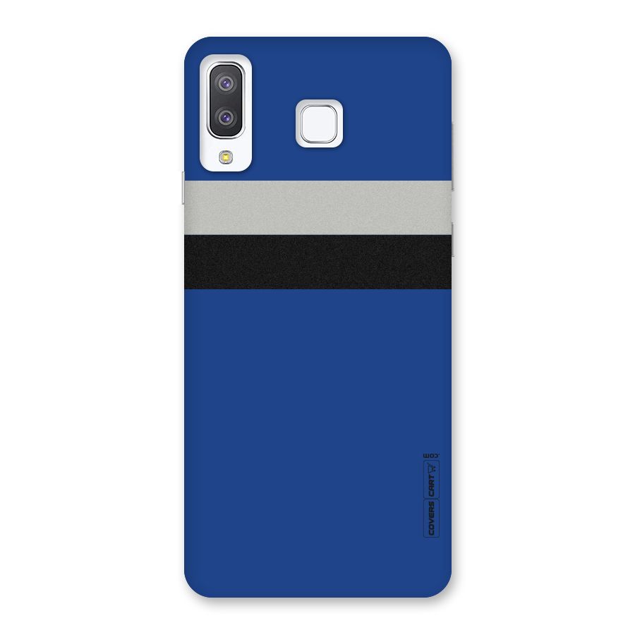 Grey Black Strips Back Case for Galaxy A8 Star