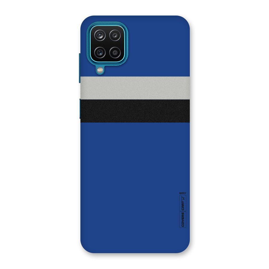 Grey Black Strips Back Case for Galaxy F12