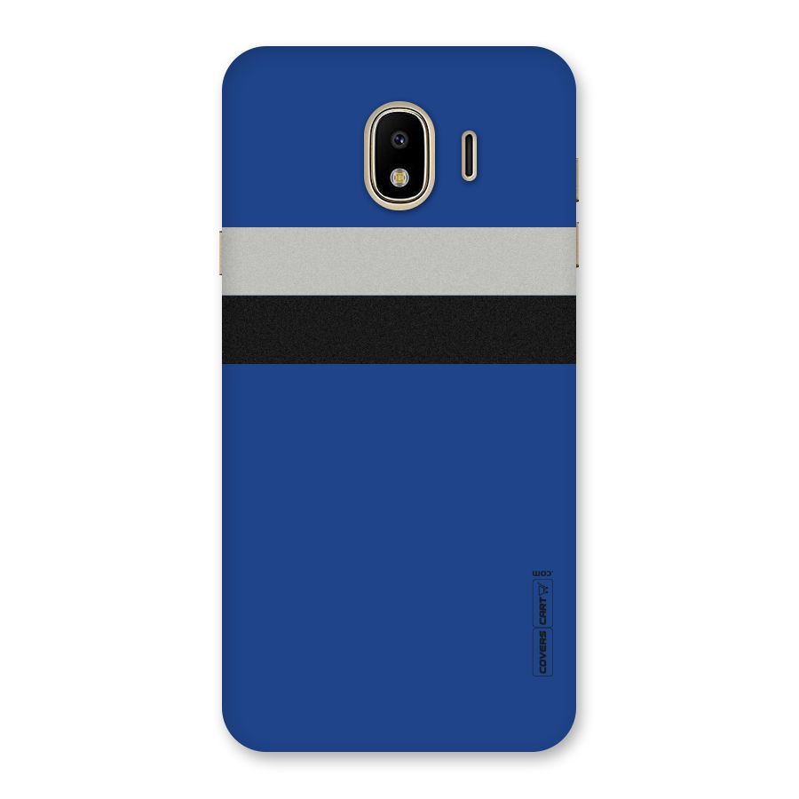 Grey Black Strips Back Case for Galaxy J4