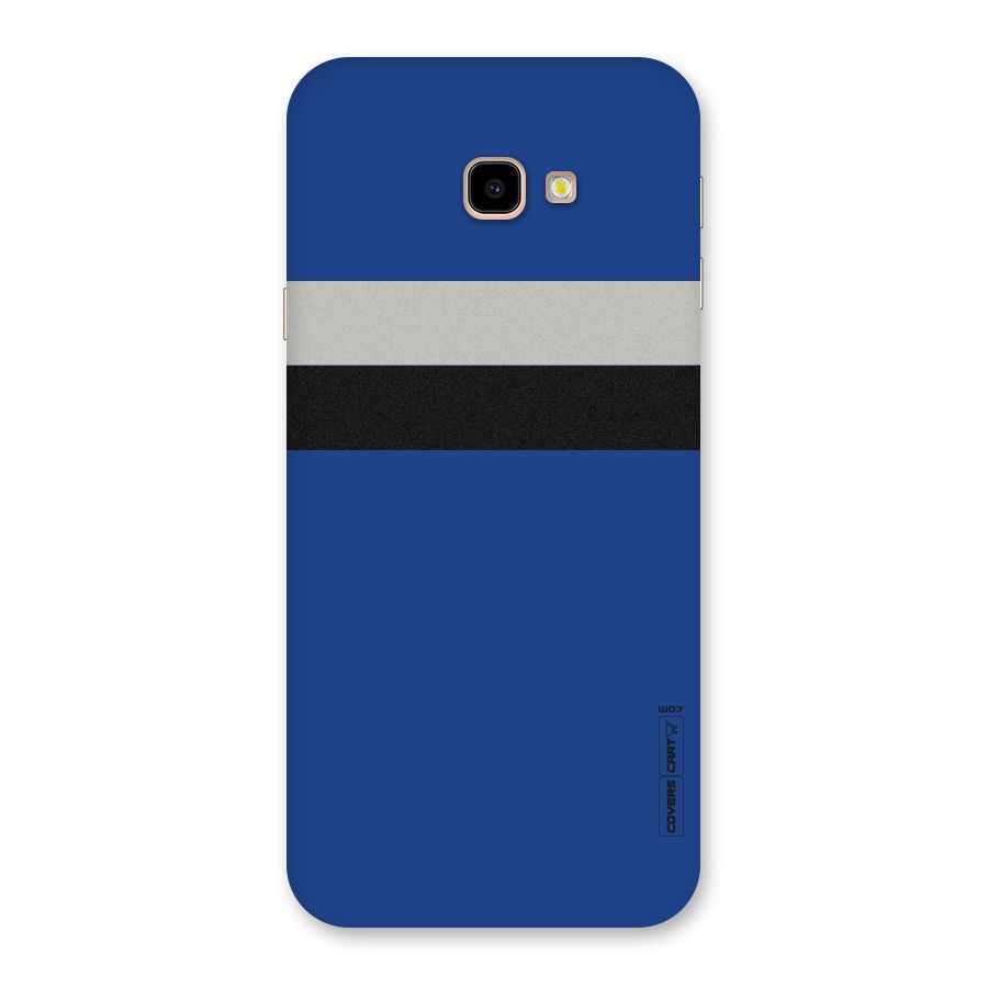 Grey Black Strips Back Case for Galaxy J4 Plus