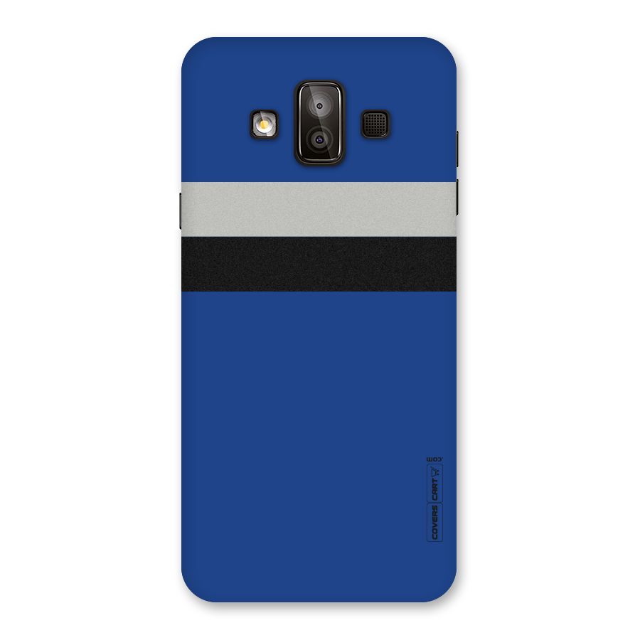 Grey Black Strips Back Case for Galaxy J7 Duo