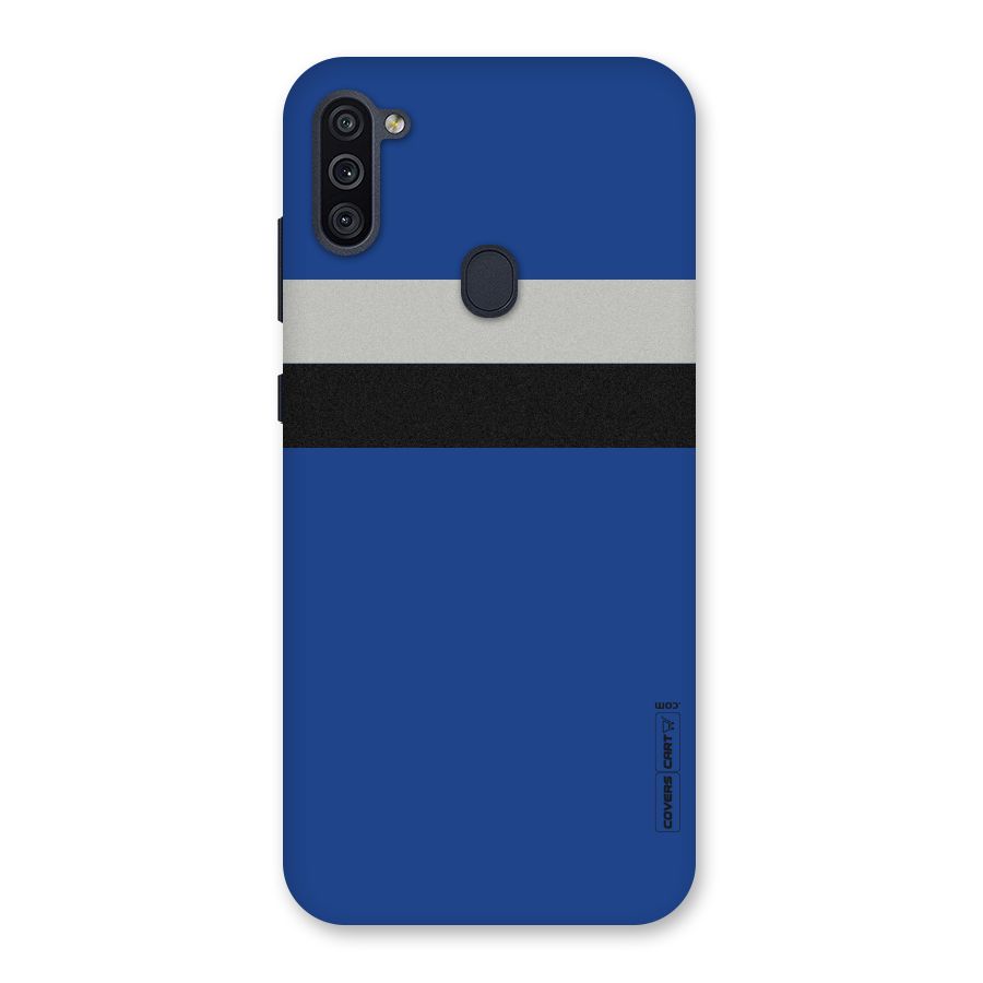 Grey Black Strips Back Case for Galaxy M11
