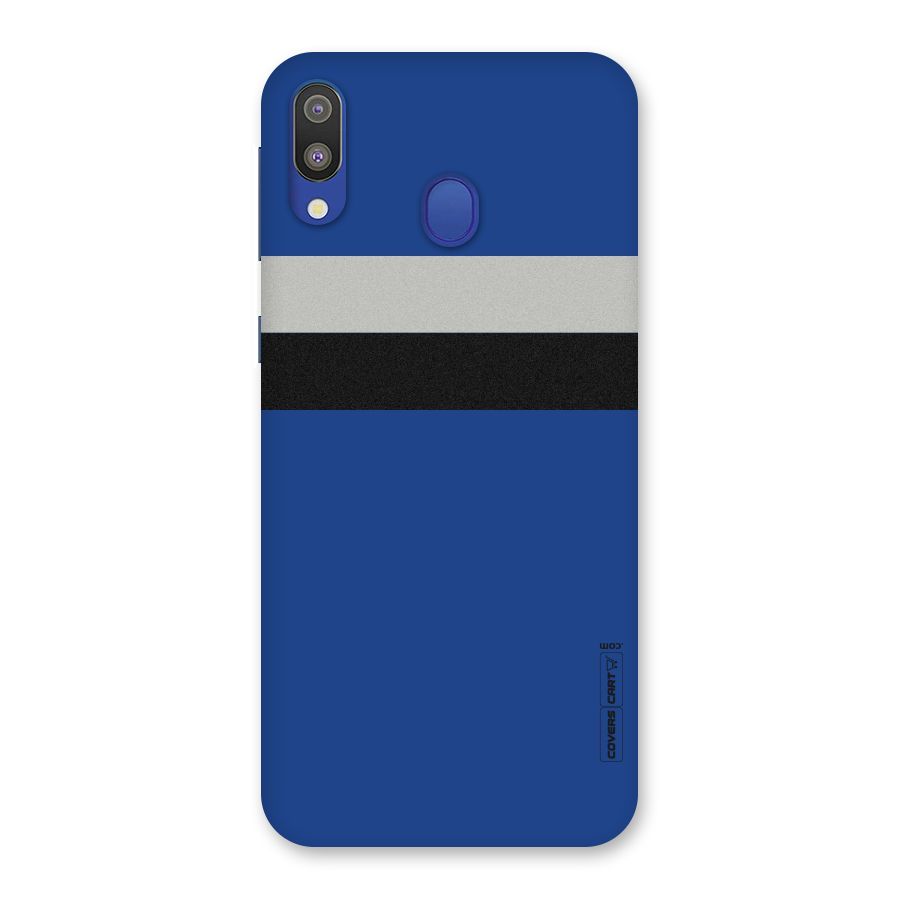 Grey Black Strips Back Case for Galaxy M20