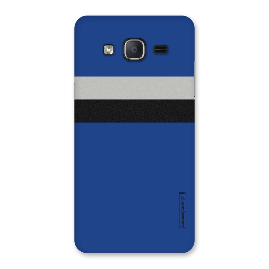 Grey Black Strips Back Case for Galaxy On7 2015