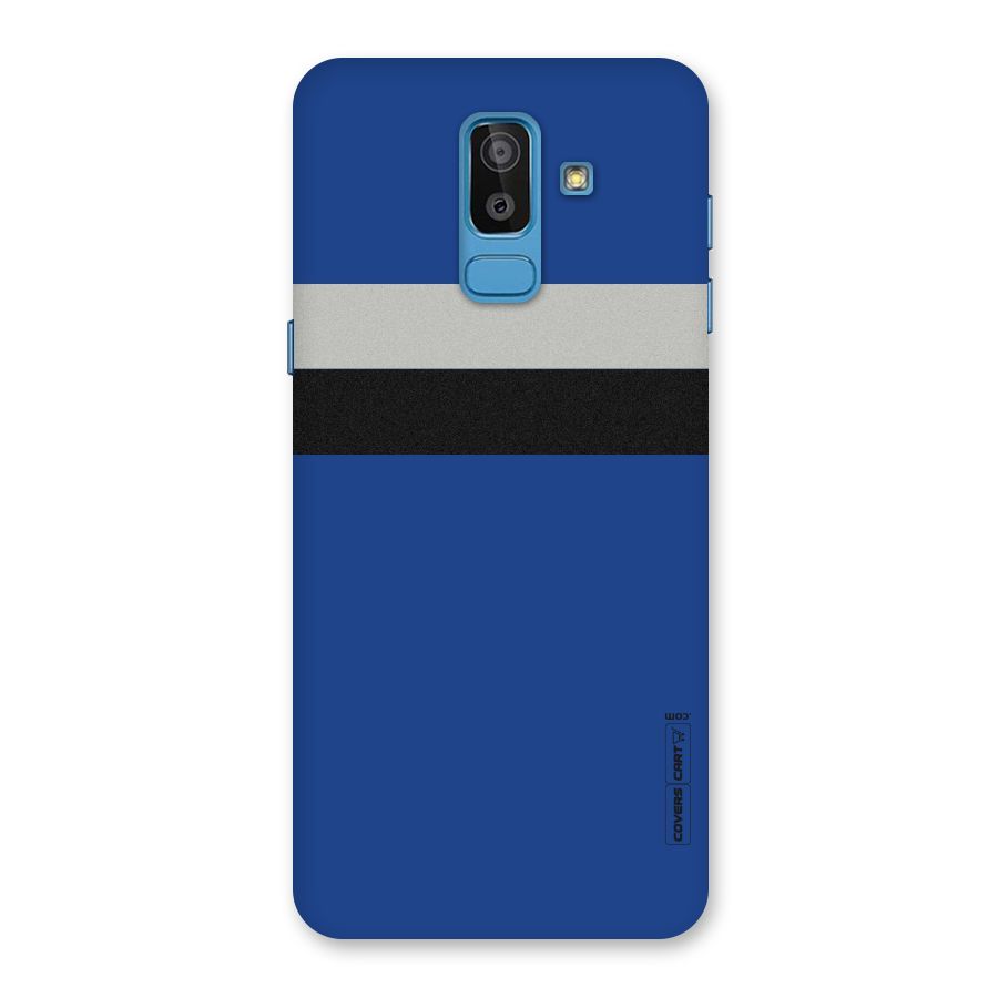 Grey Black Strips Back Case for Galaxy On8 (2018)
