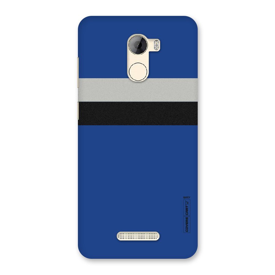 Grey Black Strips Back Case for Gionee A1 LIte