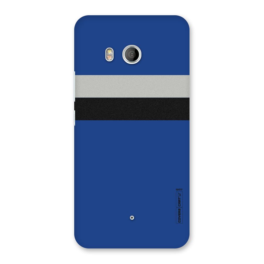 Grey Black Strips Back Case for HTC U11