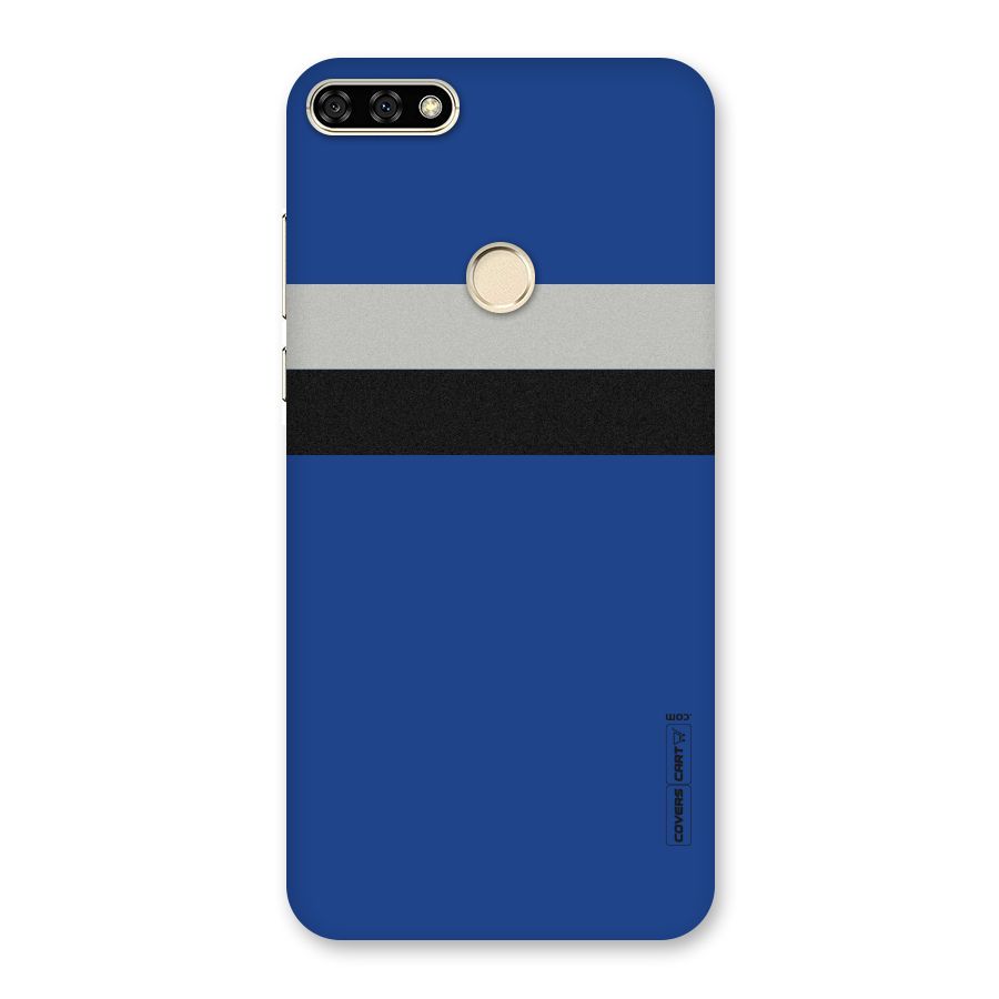 Grey Black Strips Back Case for Honor 7A