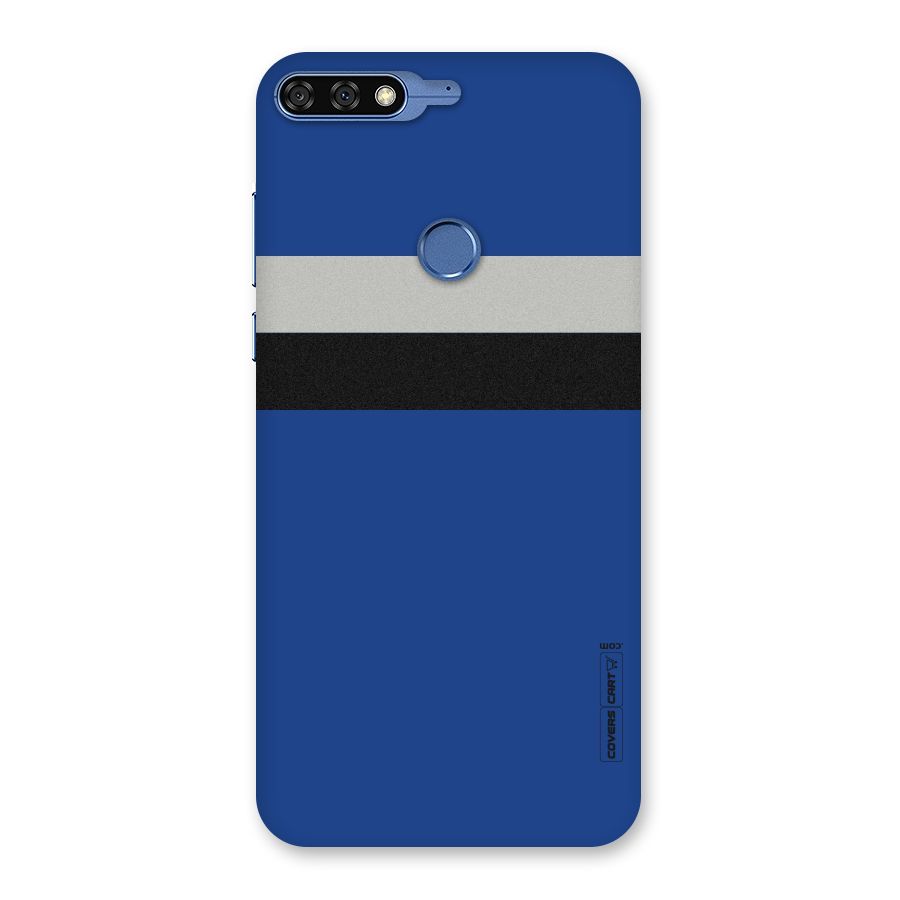 Grey Black Strips Back Case for Honor 7C