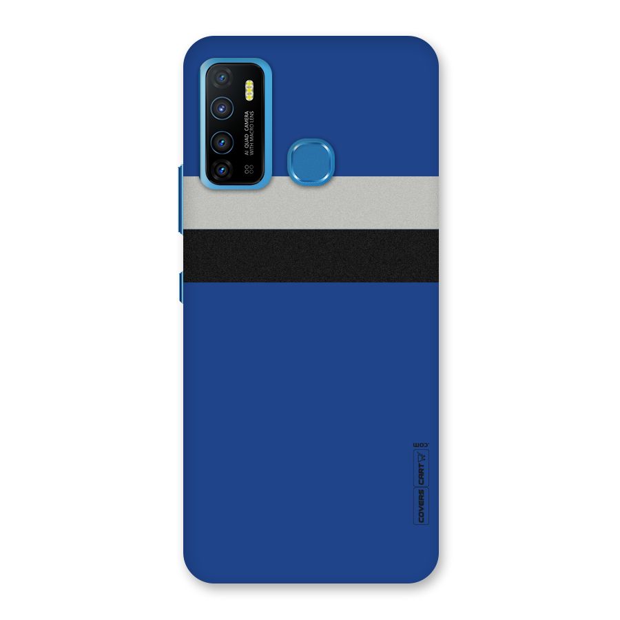 Grey Black Strips Back Case for Infinix Hot 9