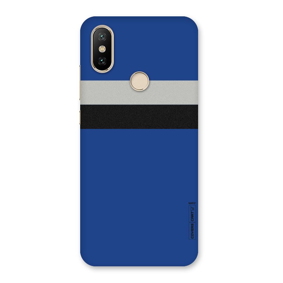 Grey Black Strips Back Case for Mi A2