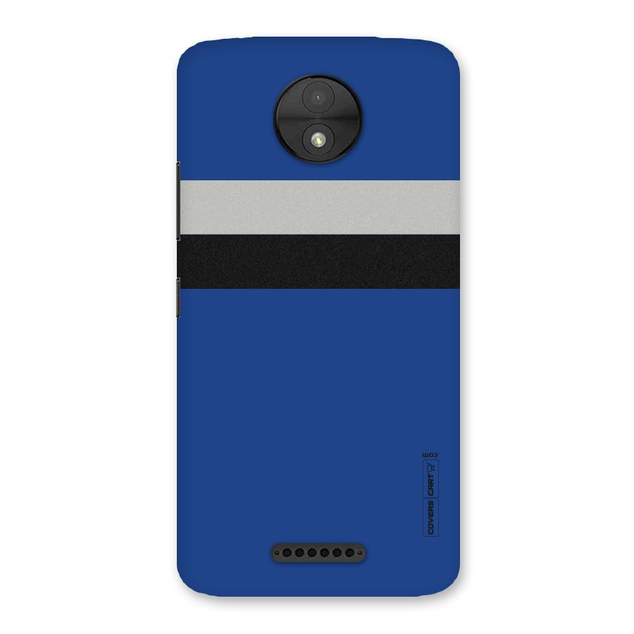 Grey Black Strips Back Case for Moto C