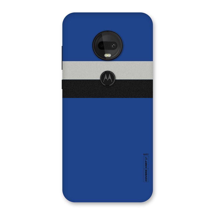Grey Black Strips Back Case for Moto G7