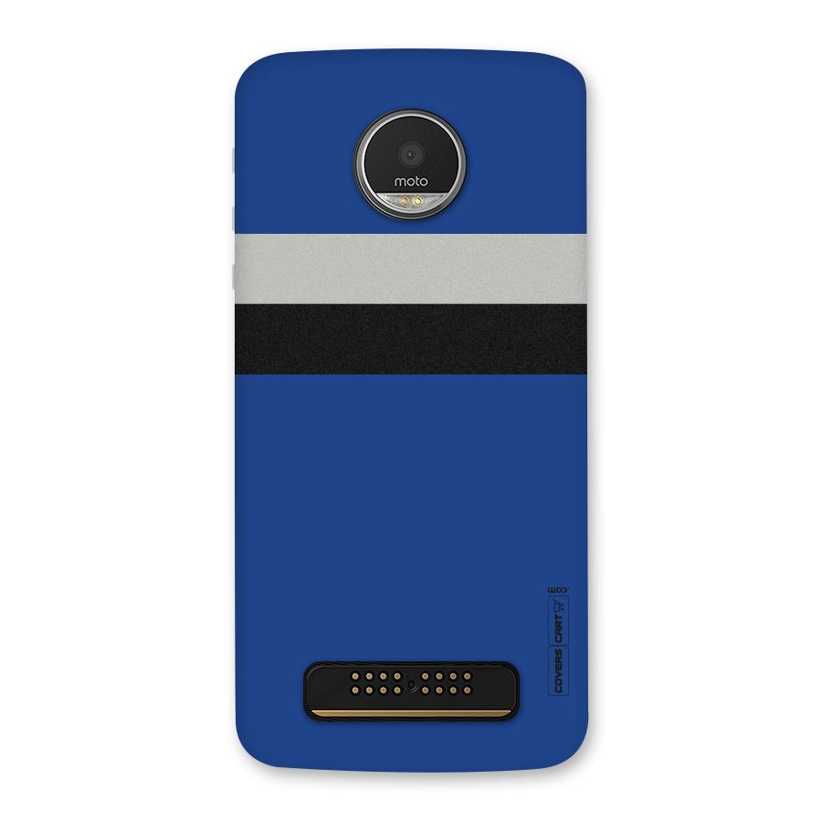 Grey Black Strips Back Case for Moto Z Play