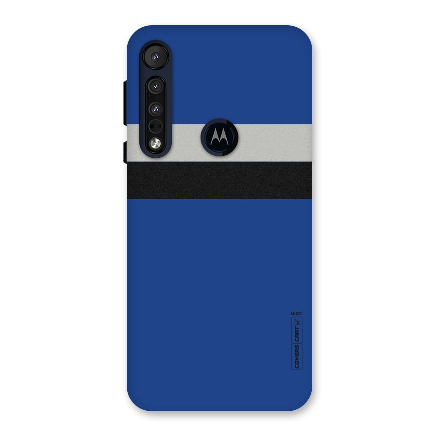 Grey Black Strips Back Case for Motorola One Macro