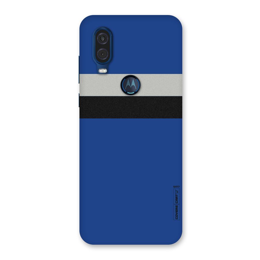 Grey Black Strips Back Case for Motorola One Vision