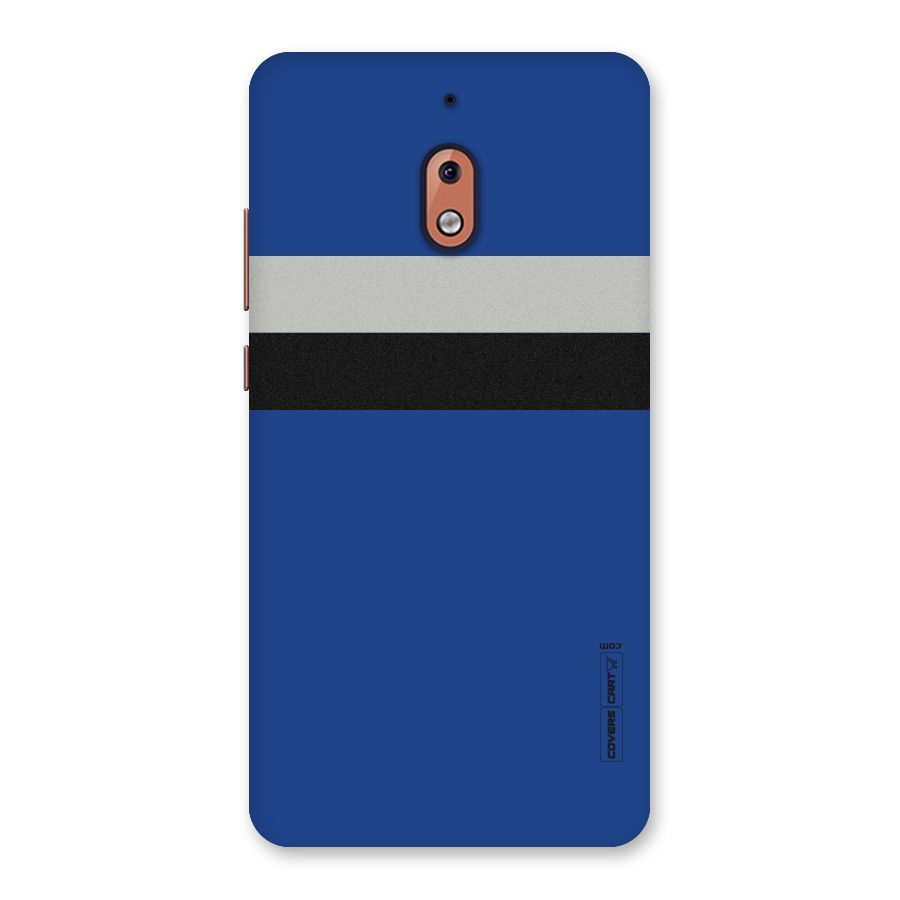 Grey Black Strips Back Case for Nokia 2.1