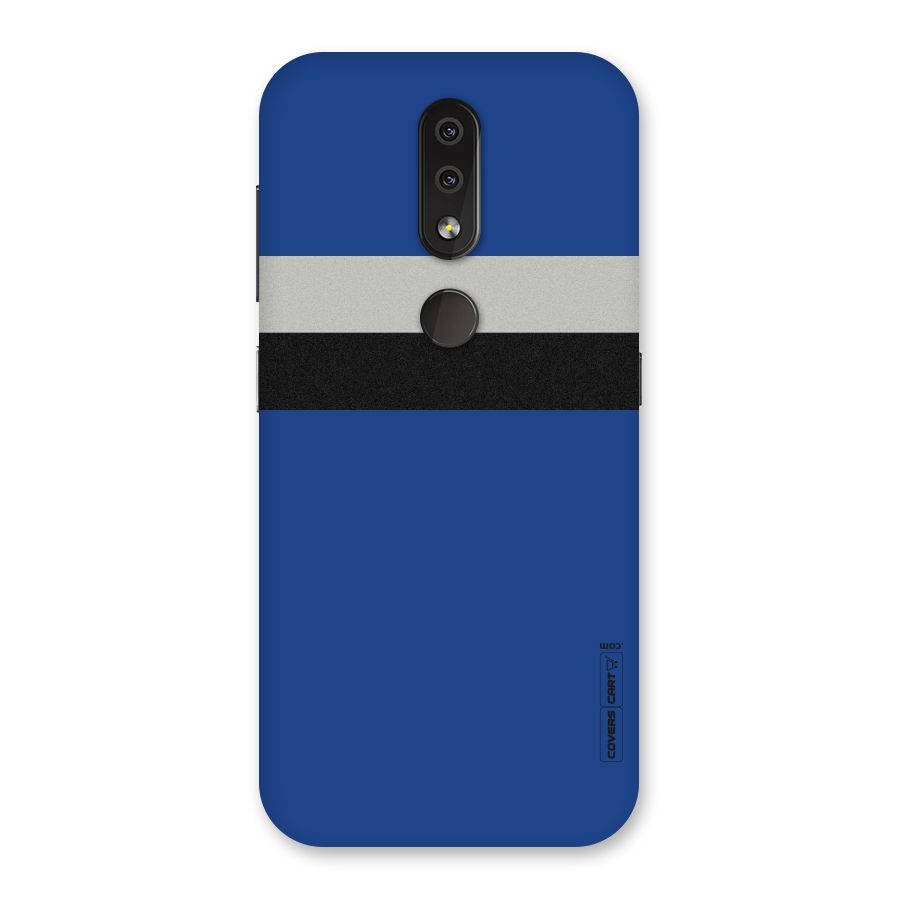 Grey Black Strips Back Case for Nokia 4.2