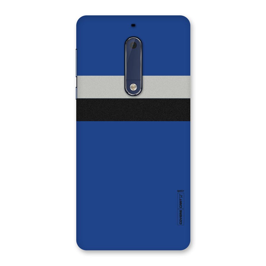 Grey Black Strips Back Case for Nokia 5