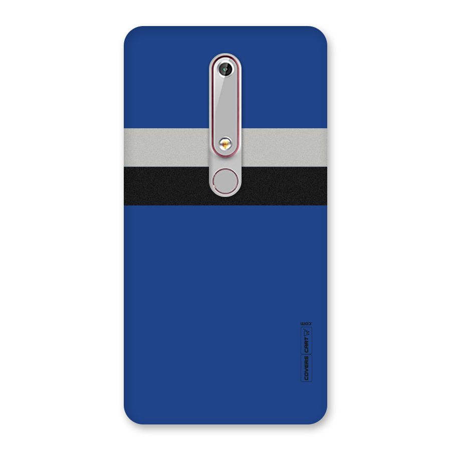 Grey Black Strips Back Case for Nokia 6.1