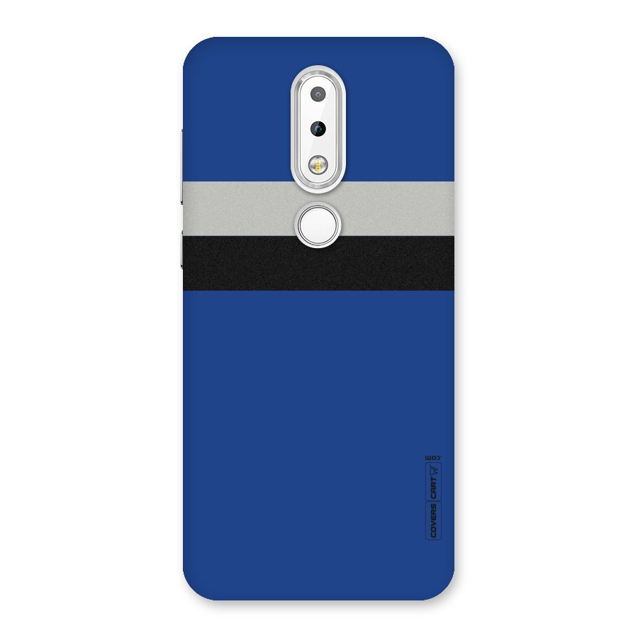 Grey Black Strips Back Case for Nokia 6.1 Plus