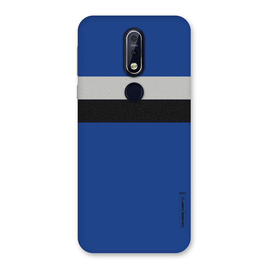 Grey Black Strips Back Case for Nokia 7.1