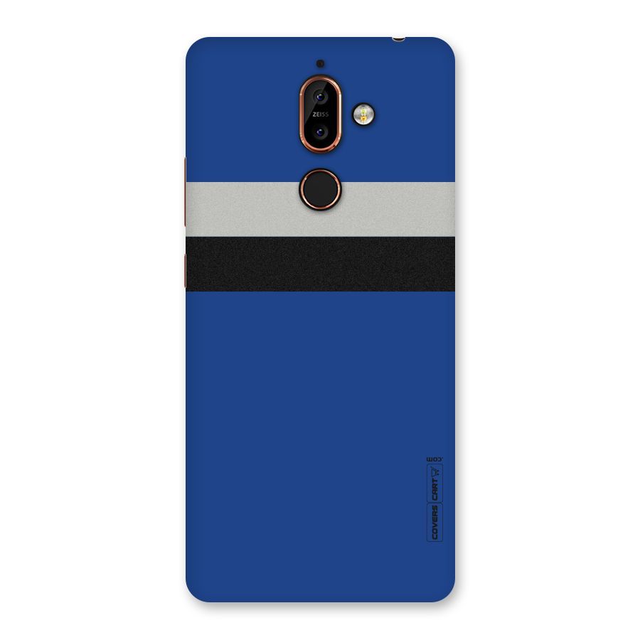 Grey Black Strips Back Case for Nokia 7 Plus