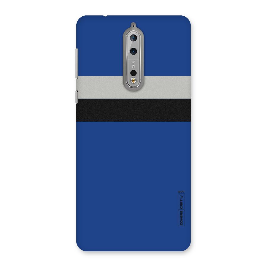 Grey Black Strips Back Case for Nokia 8