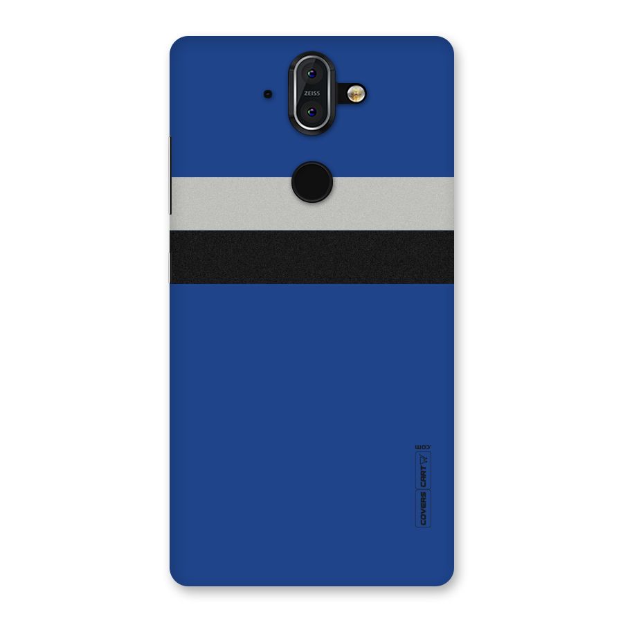 Grey Black Strips Back Case for Nokia 8 Sirocco