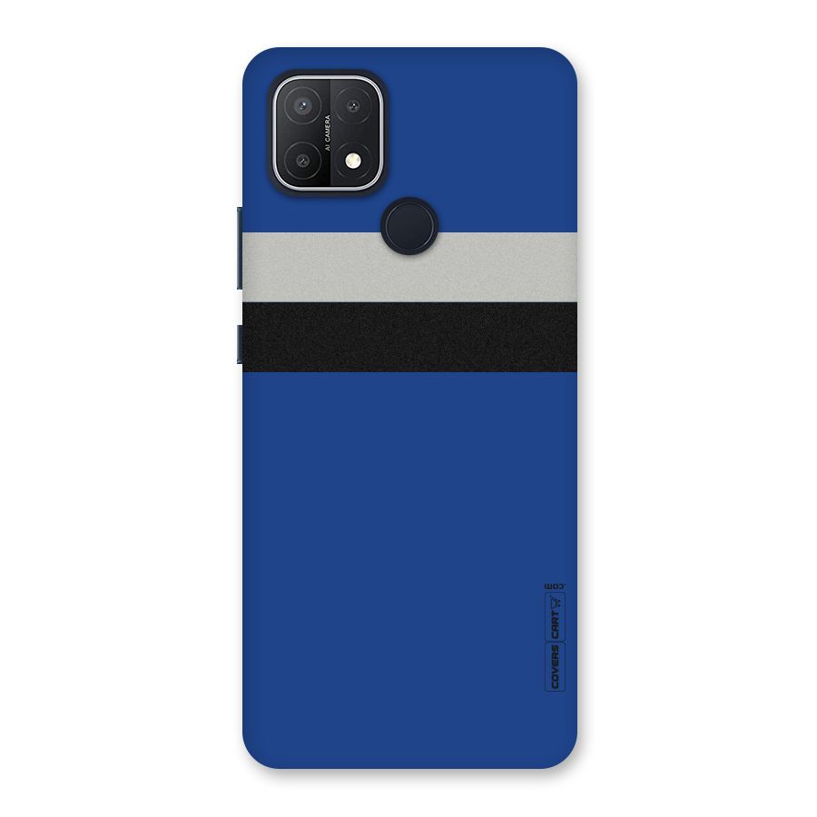 Grey Black Strips Back Case for Oppo A15