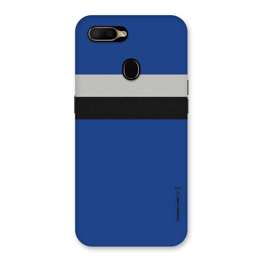Grey Black Strips Back Case for Oppo A5s