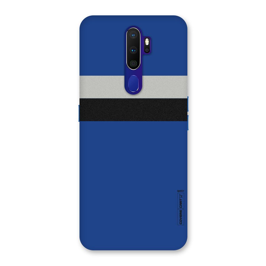 Grey Black Strips Back Case for Oppo A9 (2020)