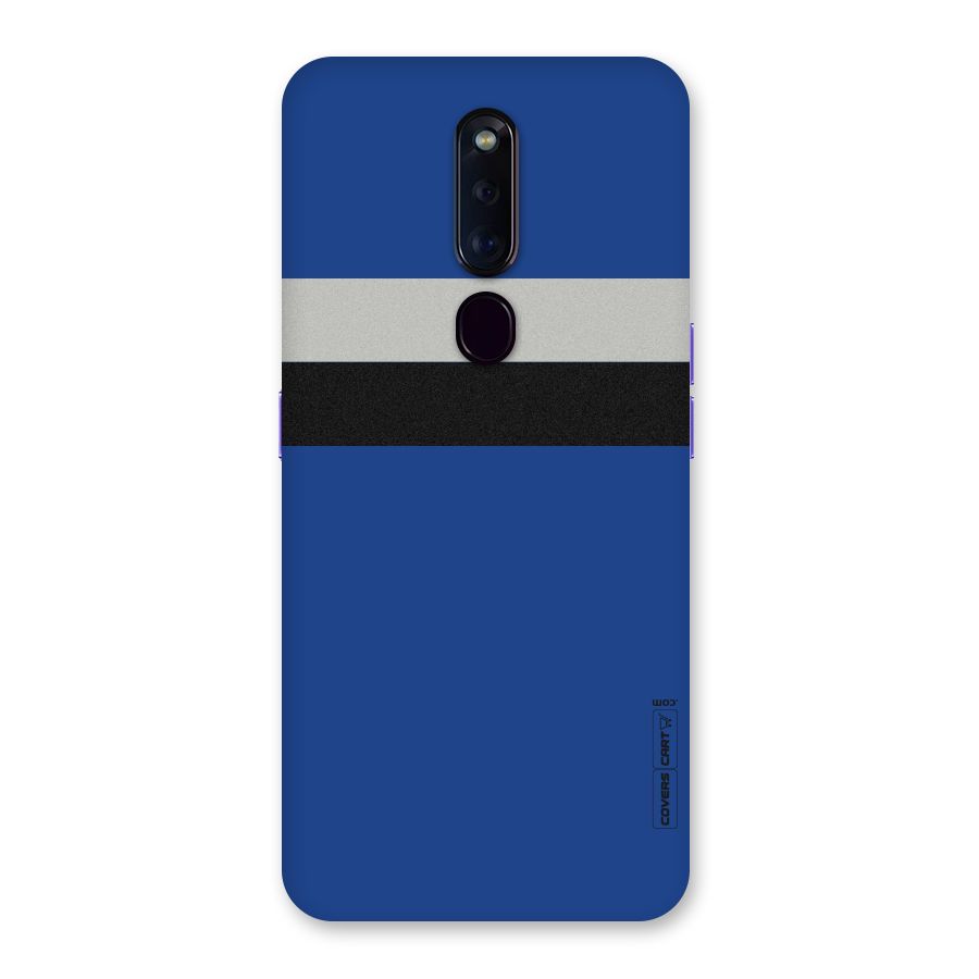 Grey Black Strips Back Case for Oppo F11 Pro